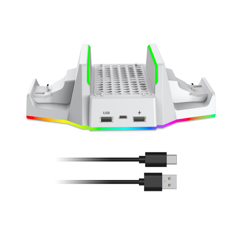 Xbox Series S hlađenje baza i punjač za kontroler | Model TYX-3619, USB Type-C sučelje, ABS materijal, Kompatibilno s Xbox Series S