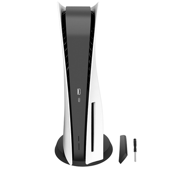 PS5 dvojitý stojan a základ pre verzie s optickým diskom a digitálnou verziou, ABS materiál, skrutkové uchytenie, držiak