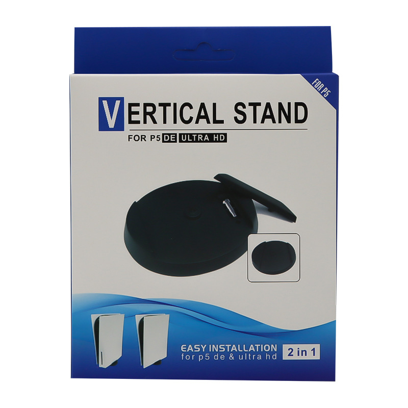 PS5 dvojitý stojan a základ pre verzie s optickým diskom a digitálnou verziou, ABS materiál, skrutkové uchytenie, držiak