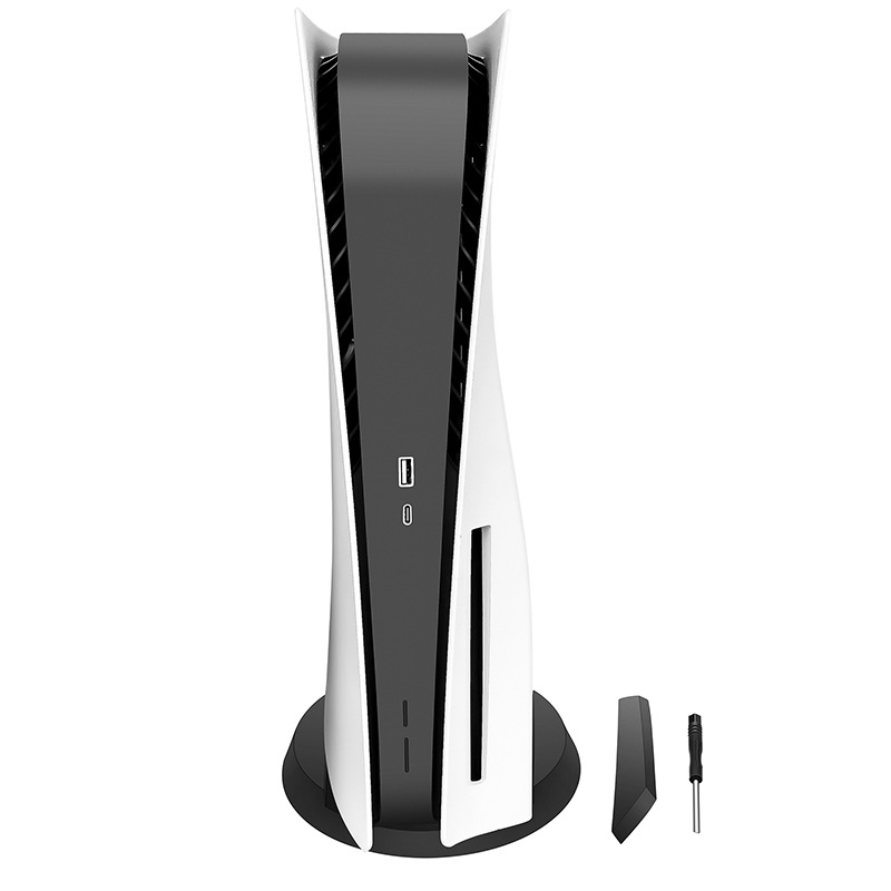 PS5 dvojitý stojan a základ pre verzie s optickým diskom a digitálnou verziou, ABS materiál, skrutkové uchytenie, držiak