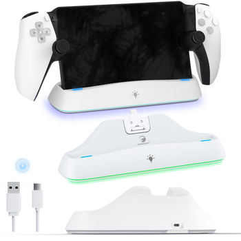 Nabíjacia základňa pre PlayStation Portal (Model 3711, TYPE-C, ABS, úložisko)