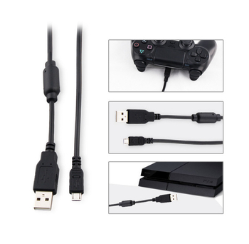 PS4 Slim/Pro USB nabíjací kábel pre ovládač, USB-C rozhranie, elitná kvalita