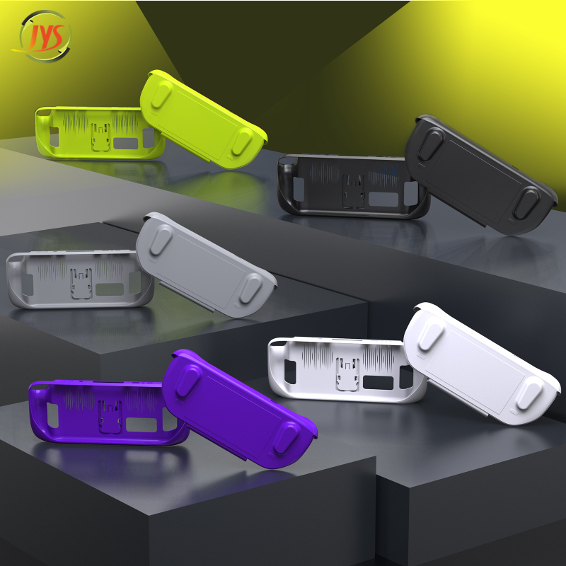 Carcasă TPU de protecție pentru Steam Deck de la JYS, cu capac detașabil și suport, model SD012