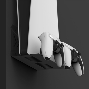 AMVR Zidni nosač PS5, Metalni, Model P5MM1-Black, Za PlayStation 5, Zidni držač, Težina 917 g