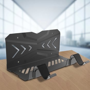 AMVR Zidni nosač PS5, Metalni, Model P5MM1-Black, Za PlayStation 5, Zidni držač, Težina 917 g