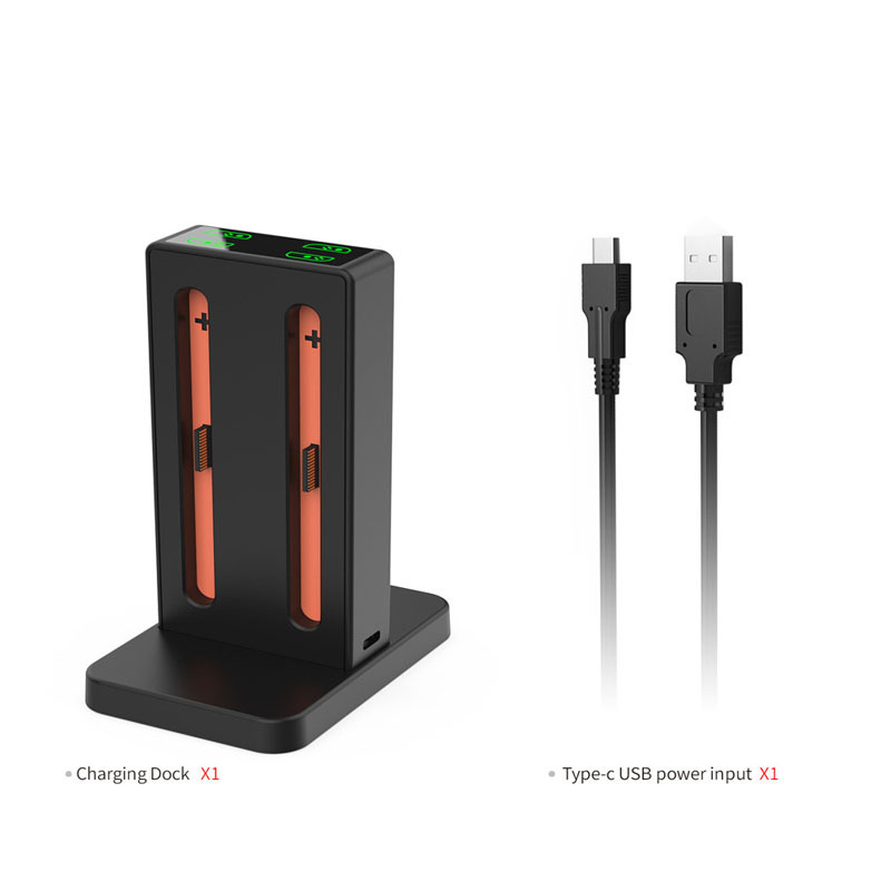 DOBE Switch2 Stanica za punjenje za lijevi i desni džojmer Switch2, Type-C sučelje, ABS kućište, Četveroručni punjač, Indikator punjenja
