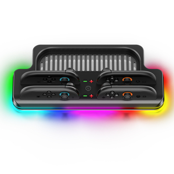 Nintendo Switch 2 magnetska punjačka i skladišna baza s držačima za lijevi i desni Joy-Con te RGB osvjetljenjem