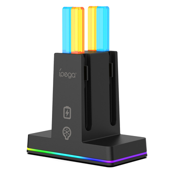Switch2 magnetička stanica za punjenje 4-u-1 za lijeve i desne Switch2 kontrolere s indikatorom punjenja, USB-C, RGB osvjetljenje