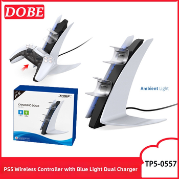 PS5 bezdrôtová nabíjačka na dva ovládače, USB-C rozhranie, ABS telo, hmotnosť 352 g, obsahuje nabíjací kábel