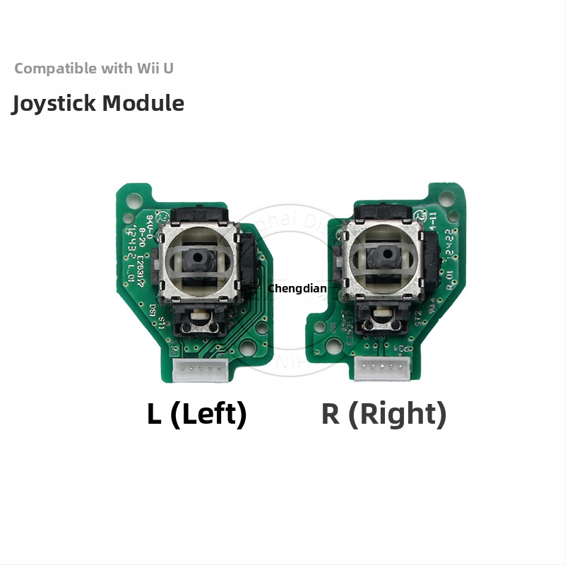 Wii U kreiso un labo džojstiku moduļa ar PCB uzbūvi, bez vibrācijas, 13 g