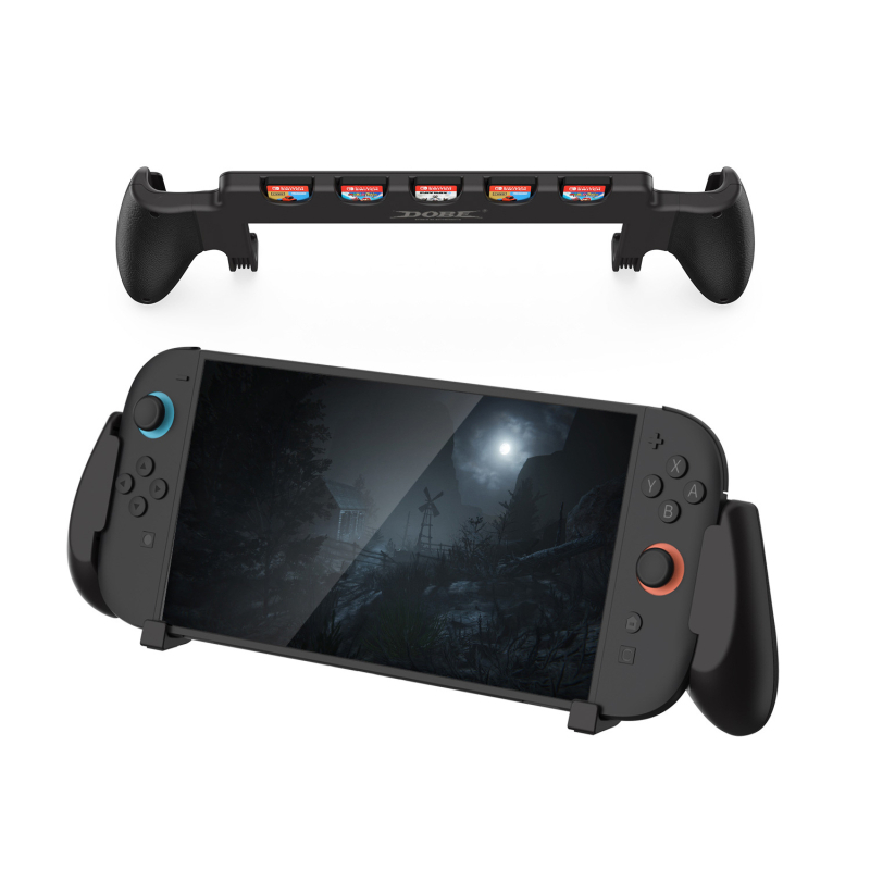 DOBE TNS-3179 Switch2 konzolni grip s integriranom ručicom i spremištem za kartice igara, ABS, kompatibilan sa Switch2, spreman za instalaciju