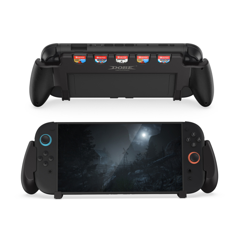DOBE TNS-3179 Switch2 konzolni grip s integriranom ručicom i spremištem za kartice igara, ABS, kompatibilan sa Switch2, spreman za instalaciju