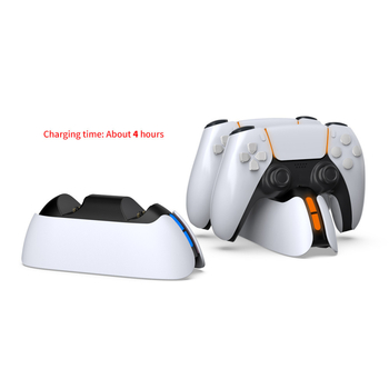 PS5 punjač-stalak za dva kontrolera s LED zaslonom