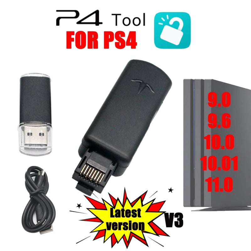 PS4 USB uređaj za nadogradnju – USB sučelje, OS 9.0/11.0, kompatibilno s PS4/PS4 Pro/PS4 Slim, Cracking upgrade, ABS