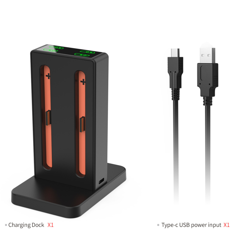 DOBE Switch2 4-slotna stanica za punjenje za lijevi i desni Joy-Con s indikacijom punjenja, Type-C, ABS