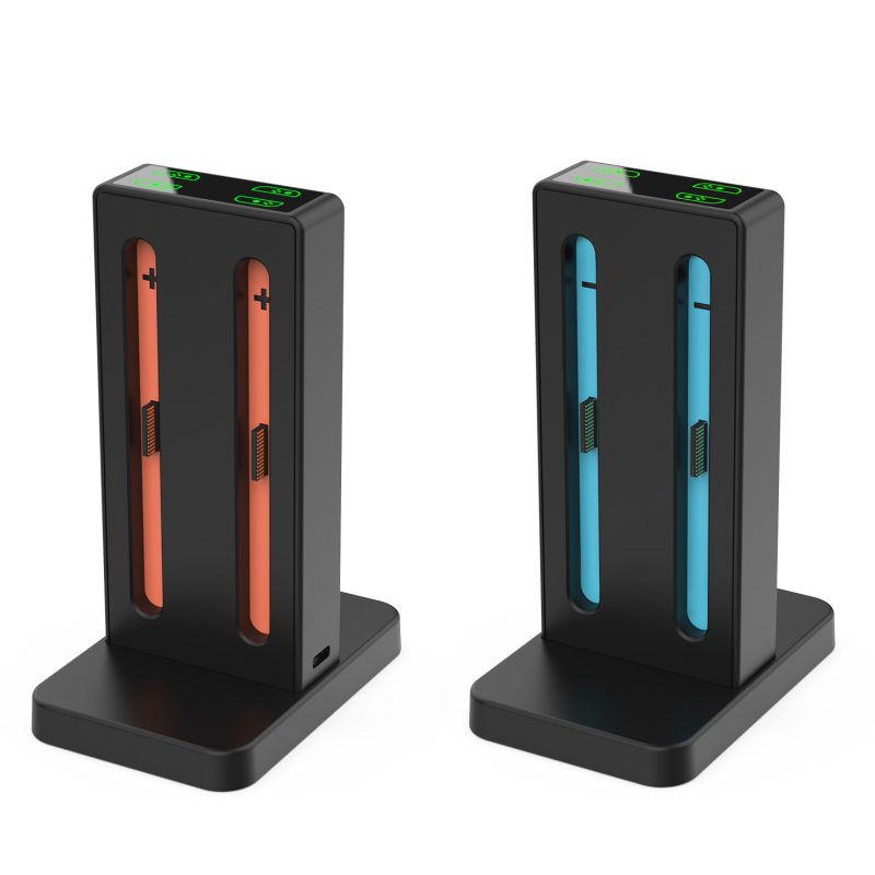 DOBE Switch2 4-slotna stanica za punjenje za lijevi i desni Joy-Con s indikacijom punjenja, Type-C, ABS