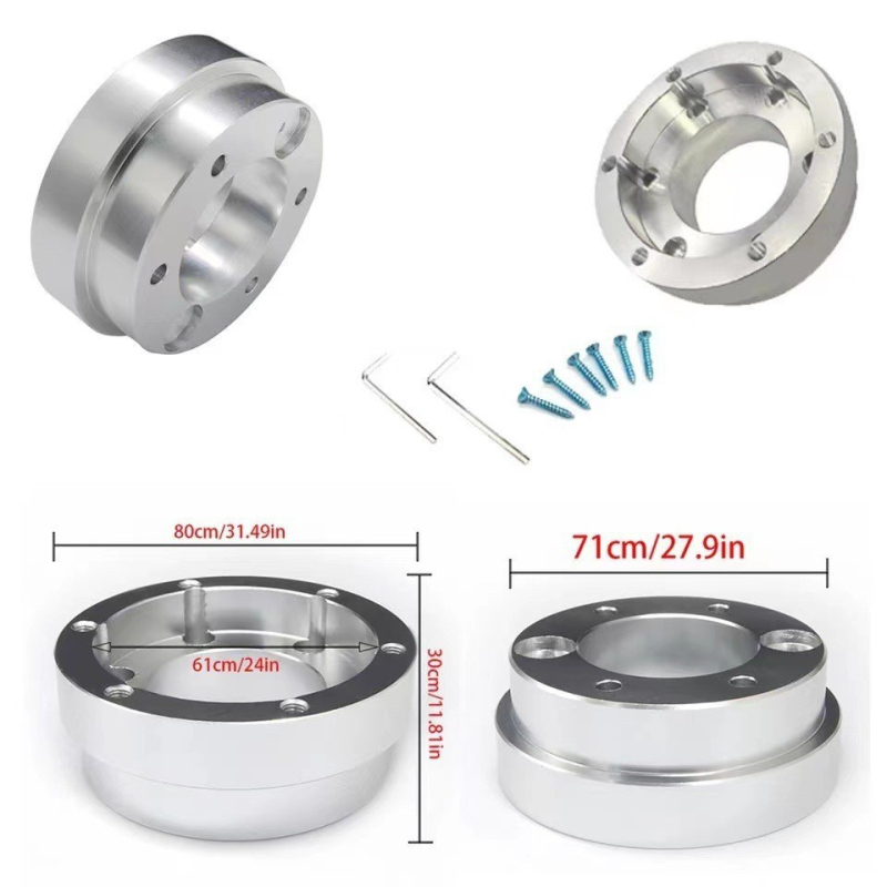 Podložka adaptora baze volana od aluminijske legure – univerzalno, kompatibilno s Logitech G29/G920/G923