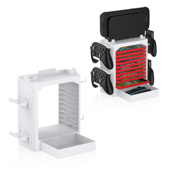 Suport de stocare pentru cărți de joc Switch/OLED/Switch 2 – ABS, capacitate 10 cărți, model Jys-ns153b, greutate 704 g