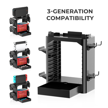 Suport de stocare pentru cărți de joc Switch/OLED/Switch 2 – ABS, capacitate 10 cărți, model Jys-ns153b, greutate 704 g