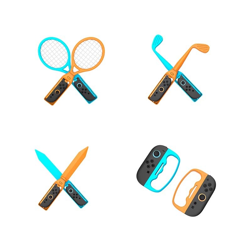 IPLAY HBS-522 18-în-1 Set tenis Switch2 Sports cu curea și grip detașabil – ABS, 400 g