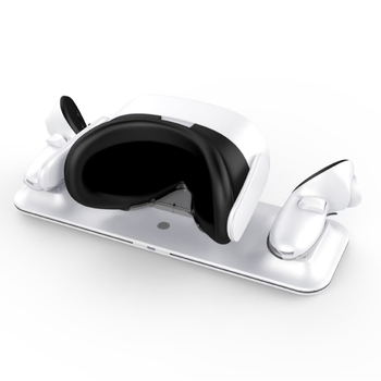 Meta Quest 3S Ασύρματη μαγνητική βάση γρήγορης φόρτισης με RGB φωτισμό για κράνος και χειριστήρια