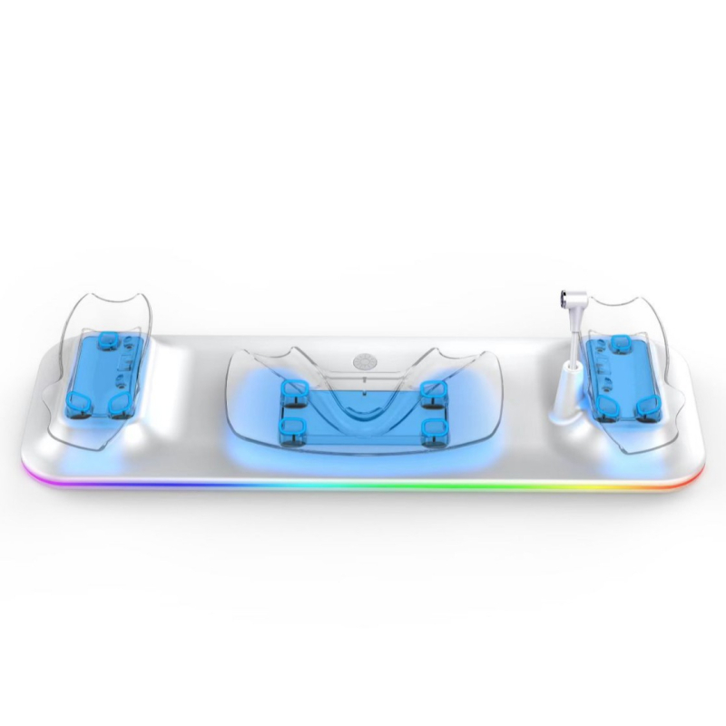 Meta Quest 3S Ασύρματη μαγνητική βάση γρήγορης φόρτισης με RGB φωτισμό για κράνος και χειριστήρια