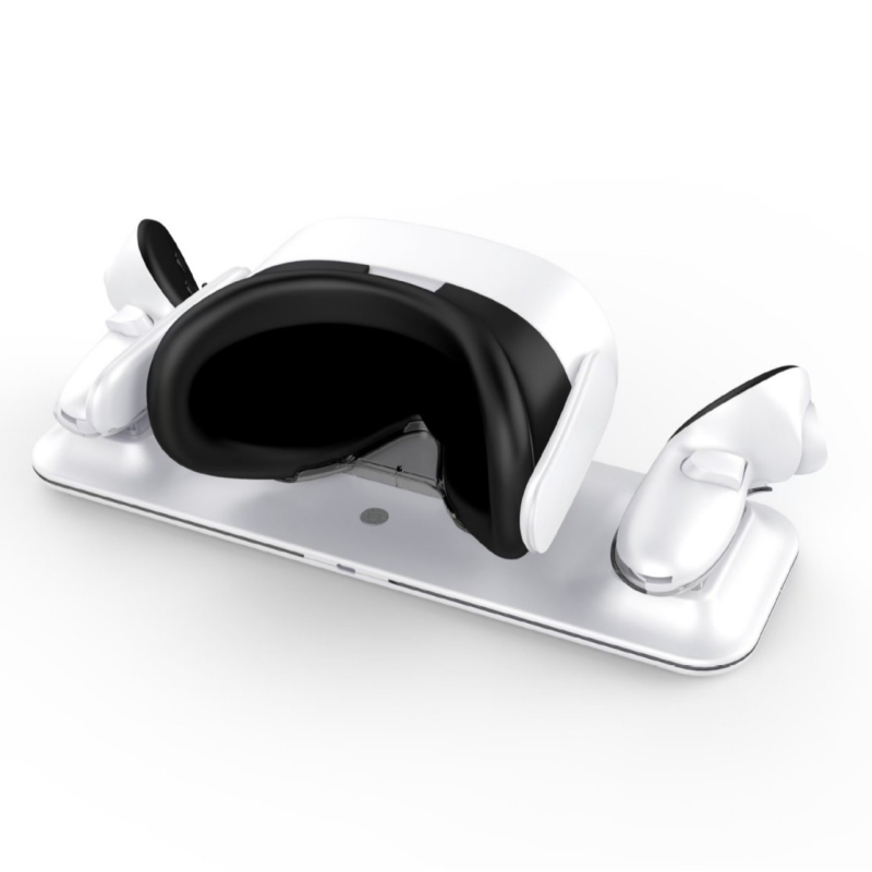 Meta Quest 3S Ασύρματη μαγνητική βάση γρήγορης φόρτισης με RGB φωτισμό για κράνος και χειριστήρια