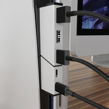 PS5 Slim USB-C HUB Stanica s rozšírením 2–5 portov, USB 2.0 rýchly prenos, ABS telo