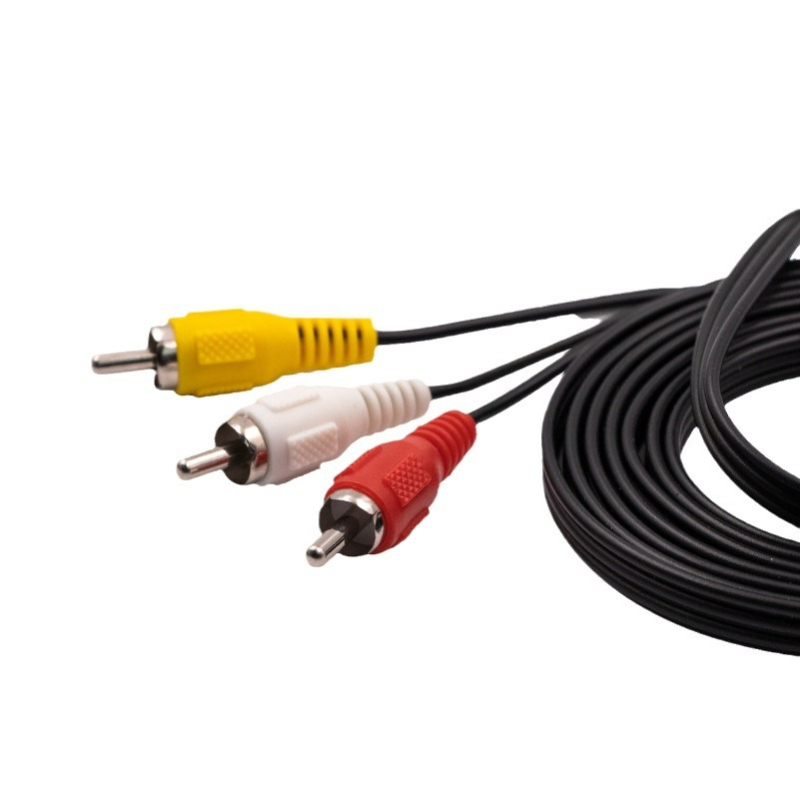 N64 AV kabelis – AV audio/video vadus, kodols: vara pārklāts tērauds, izolācija: PVC, modelis N64, svars 100 g