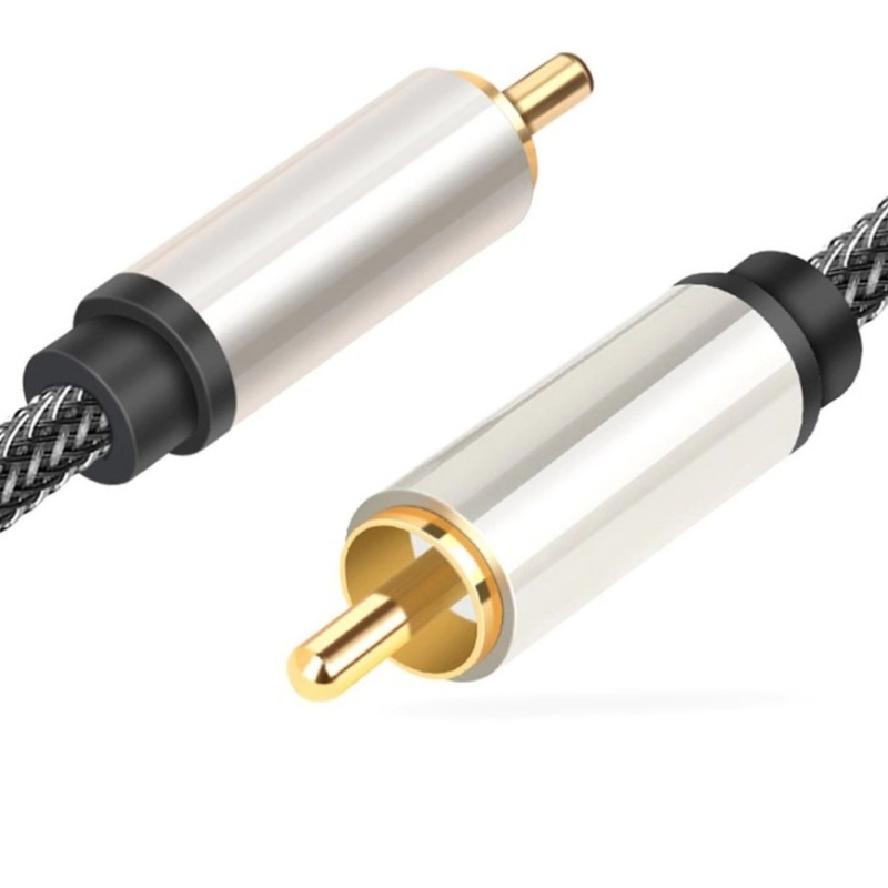 RCA koaxiálny SPDIF digitálny audio kábel, signálny vodič, zlaté kontakty, jadro z čistého meďa, meďový vodič