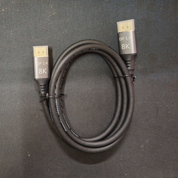 BAJEAL DisplayPort vīrietis-vīrietis kabelis televizoram, versija 1.4, 8K60Hz, vara vadītājs