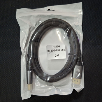 BAJEAL DisplayPort vīrietis-vīrietis kabelis televizoram, versija 1.4, 8K60Hz, vara vadītājs