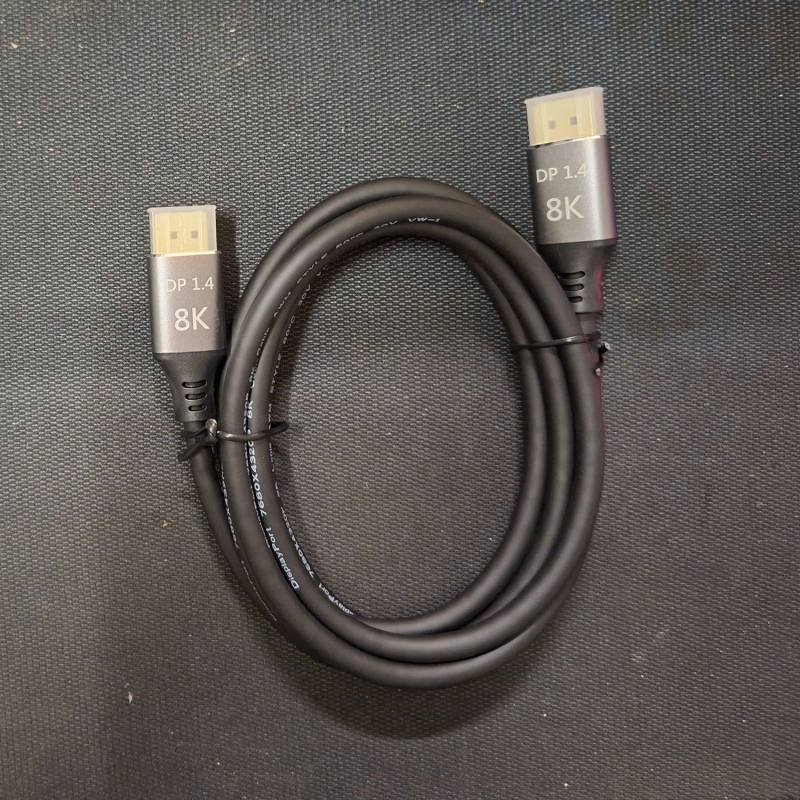 BAJEAL DisplayPort vīrietis-vīrietis kabelis televizoram, versija 1.4, 8K60Hz, vara vadītājs