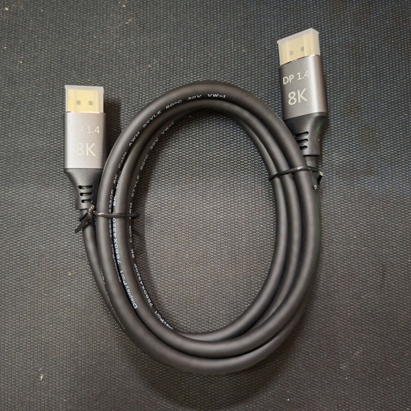 BAJEAL DisplayPort vīrietis-vīrietis kabelis televizoram, versija 1.4, 8K60Hz, vara vadītājs