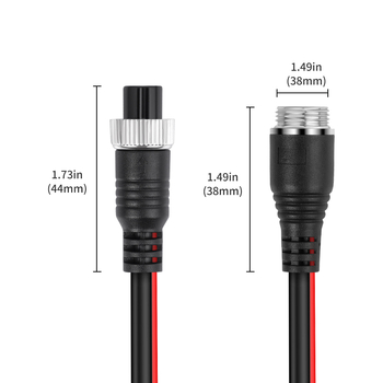 Signali kabel za stražnju kameru, M12 4-pinski muško-ženski konektor, bakreno jezgro, niklirani premaz, model M12402-100