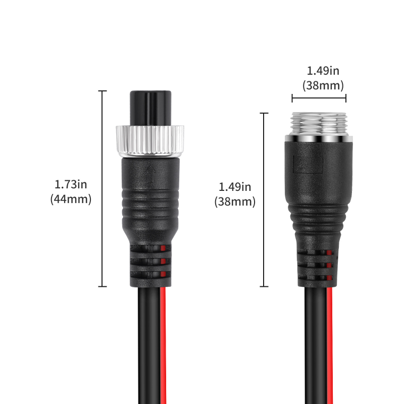 Signali kabel za stražnju kameru, M12 4-pinski muško-ženski konektor, bakreno jezgro, niklirani premaz, model M12402-100