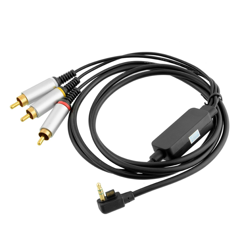 PSP A/V kabels PSP 2000/3000 — AV audio/video kabelis, tērauda kodols ar vara pārklājumu, PVC izolācija, svars 100 g