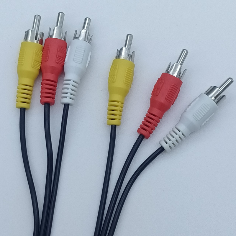 3 na 3 RCA AV kabel za TV box, niklano bakreno jezgro, digitalni uređaji, CCC certificirano
