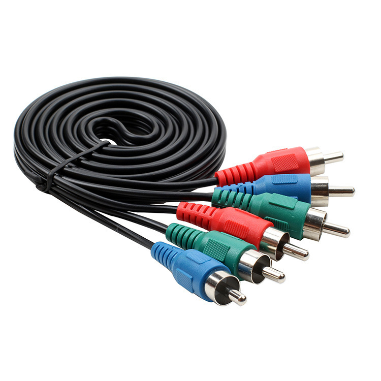 Ximi Technology AV kábel 3RCA, muž–muž, komponentné video (YPbPr), meď s niklovanou povrchovou úpravou