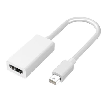 Mini DisplayPort към HDMI адаптер кабел, 15 см, меден проводник, никелиран