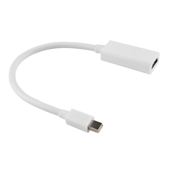 Mini DisplayPort към HDMI адаптер кабел, 15 см, меден проводник, никелиран
