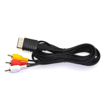 Sega Dreamcast AV kabelis – AV audio/video kabelis (modelis: Sega Dreamcast 128 AV kabelis; savienojuma līnija: AV audio un video kabelis; piemērots aprīkojums: Sega Dreamcast konsole; kodols: copper clad steel wire; vadītājs materiāls: PVC)