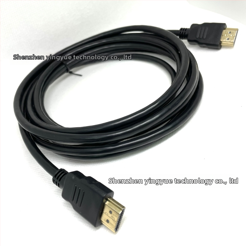 HDMI kabelis 1.4, 4K atbalsts, zelta pārklājums savienojumiem, vara klājuma tērauda vadus, piemērots PC/TV/spēļu konsolei