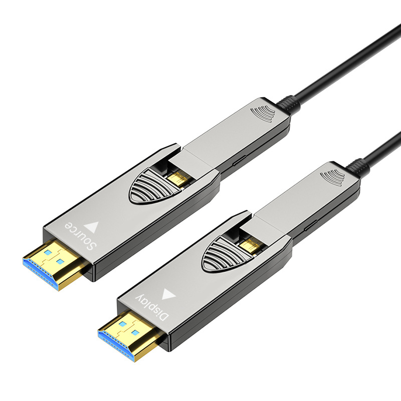 HDMI оптичен кабел, разделяем инженерно-класов, HDMI 2.0, Type A, позлатени контакти