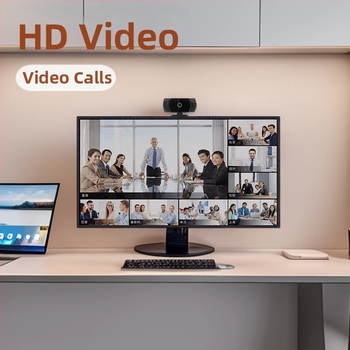 Datoram webkamera, 1080P/2K/4K, USB 2.0, fiksēts fokuss, iebūvēts mikrofons, bez draiveriem