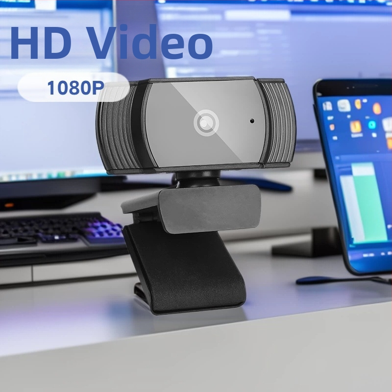 Datoram webkamera, 1080P/2K/4K, USB 2.0, fiksēts fokuss, iebūvēts mikrofons, bez draiveriem