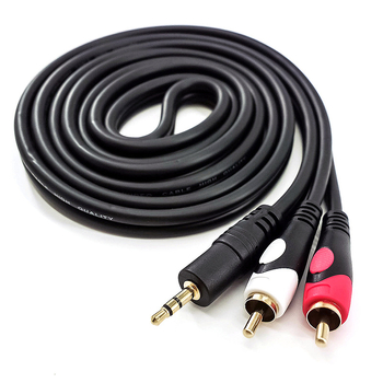 AV kabel s Lotus zlatim konektorima, 3,5 mm; jezgro bakra bez kisika; premaz: zlato