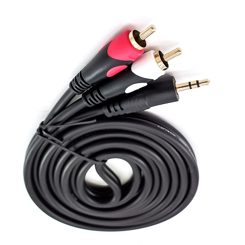 AV kabel s Lotus zlatim konektorima, 3,5 mm; jezgro bakra bez kisika; premaz: zlato