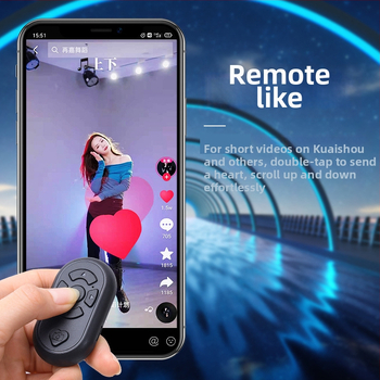 S6 Bluetooth tālvadība viedtālrunim – S6, uzlādējama baterija, ABS + mīksts silikons, Type-C interfeiss, saderīgs ar Android un iOS