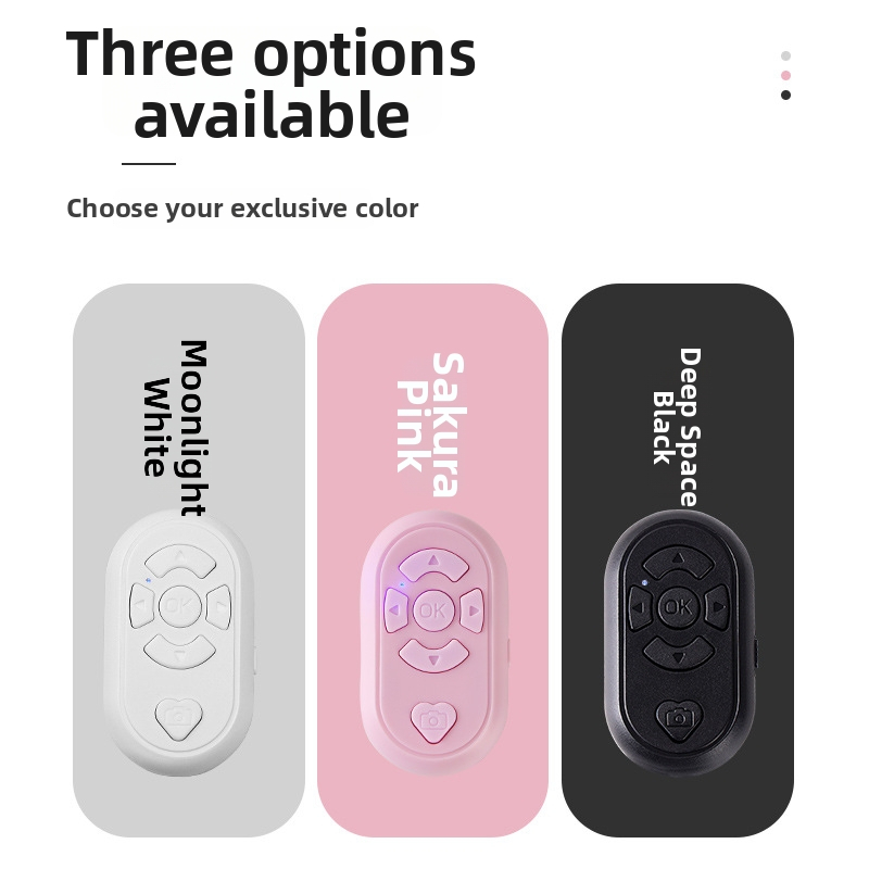 S6 Bluetooth tālvadība viedtālrunim – S6, uzlādējama baterija, ABS + mīksts silikons, Type-C interfeiss, saderīgs ar Android un iOS